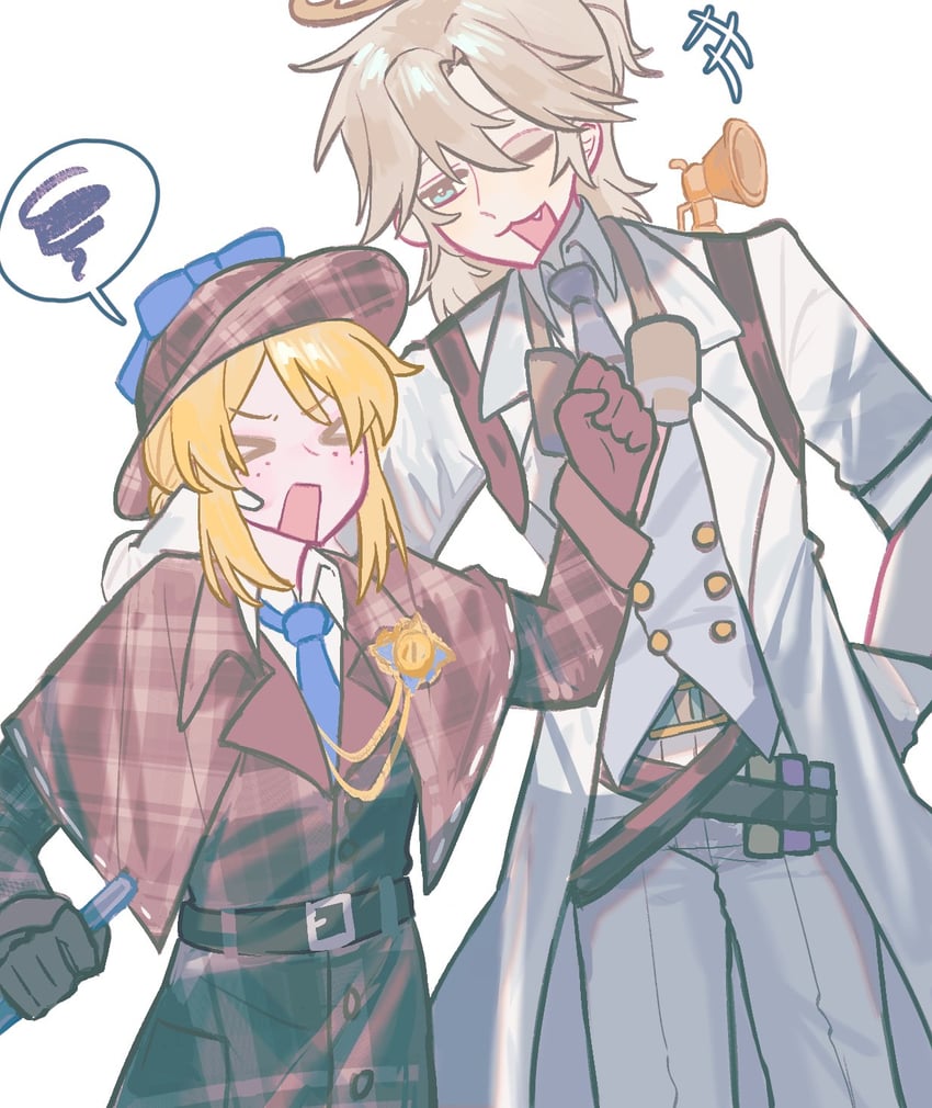 emma woods and luca balsa (identity v) drawn by sakana20061026