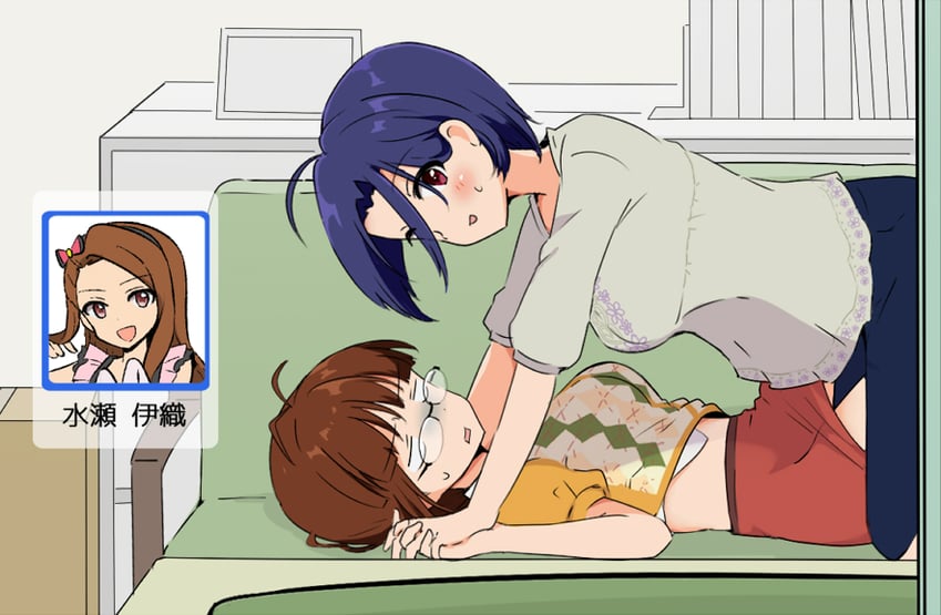 minase iori, miura azusa, and akizuki ritsuko (idolmaster and 2 more) drawn by merukyara