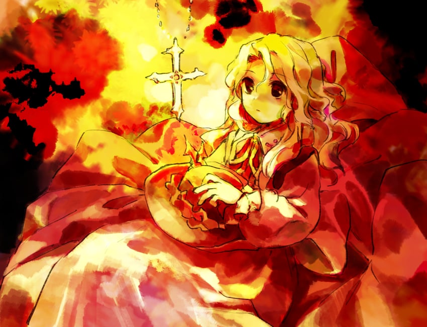 jacket girl (touhou and 1 more) drawn by kaigen_1025