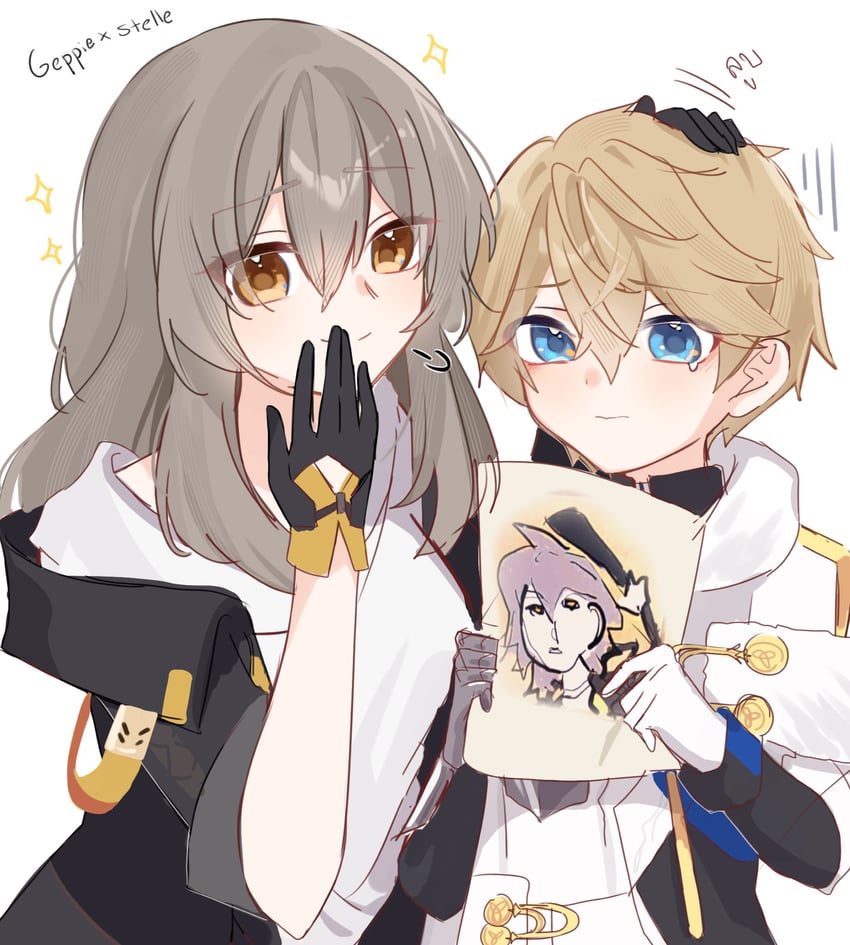 trailblazer, stelle, and gepard landau (honkai and 1 more) drawn by nanase_fuurin