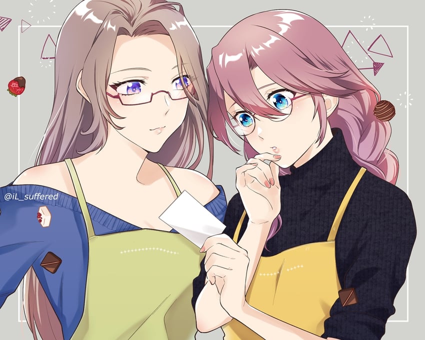 emma millstein and vita clotilde (eiyuu densetsu and 2 more) drawn by il_(il_suffered)