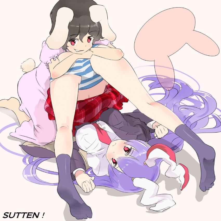 reisen udongein inaba and inaba tewi (touhou) drawn by puuakachan
