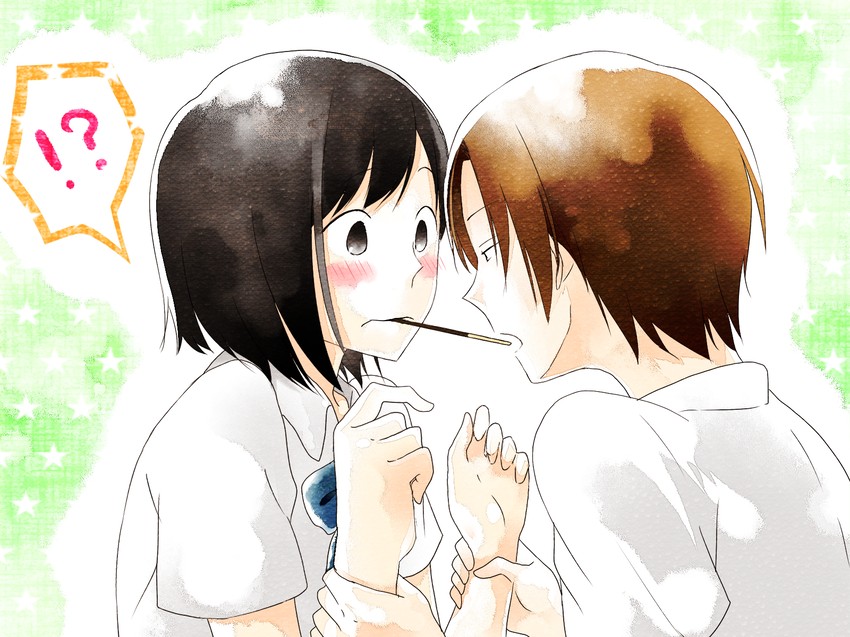 asaba yuuta and takahashi rina (kimi to boku) drawn by yuzuyu010