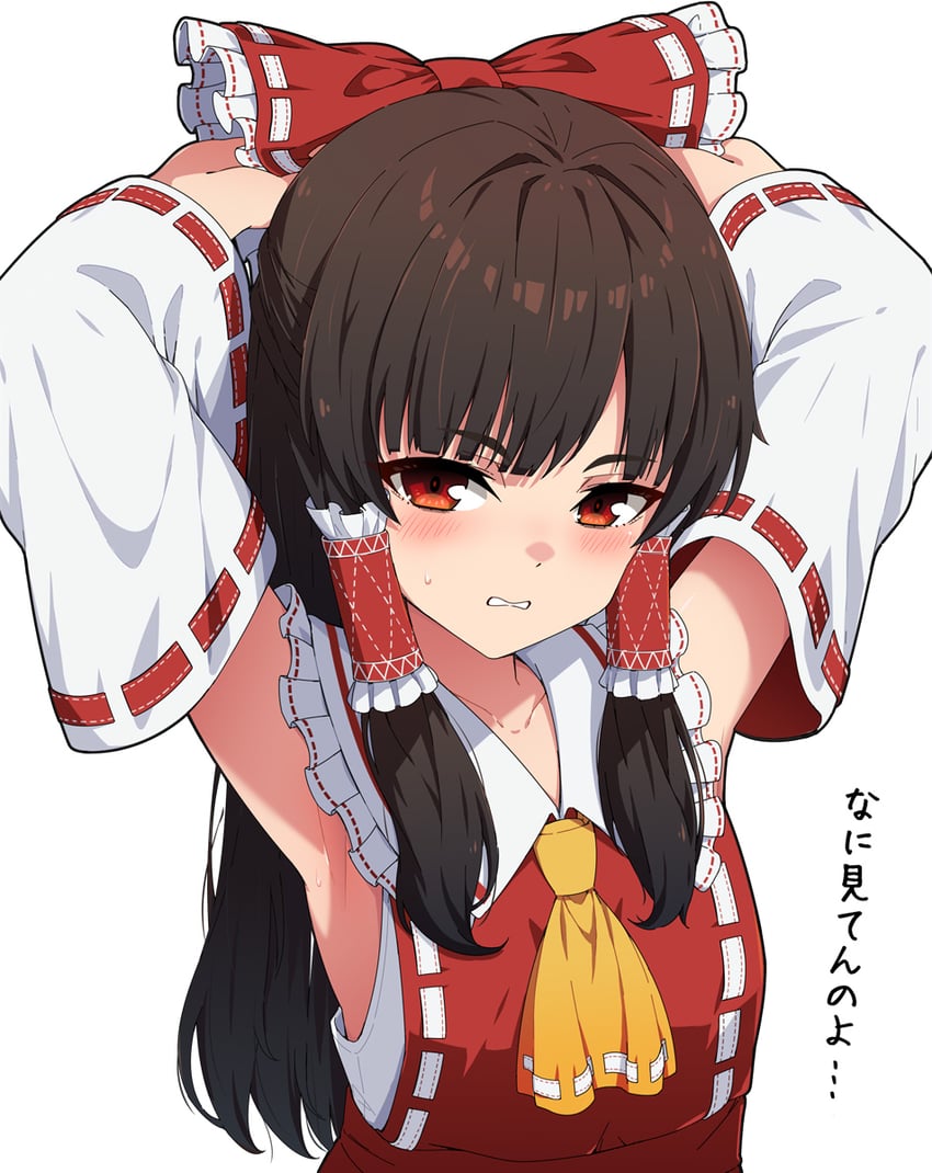 hakurei reimu (touhou) drawn by necono_(nekonosora1207)