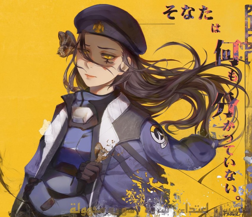 ana and captain amari (overwatch and 1 more) drawn by frown_(wonderland85711)