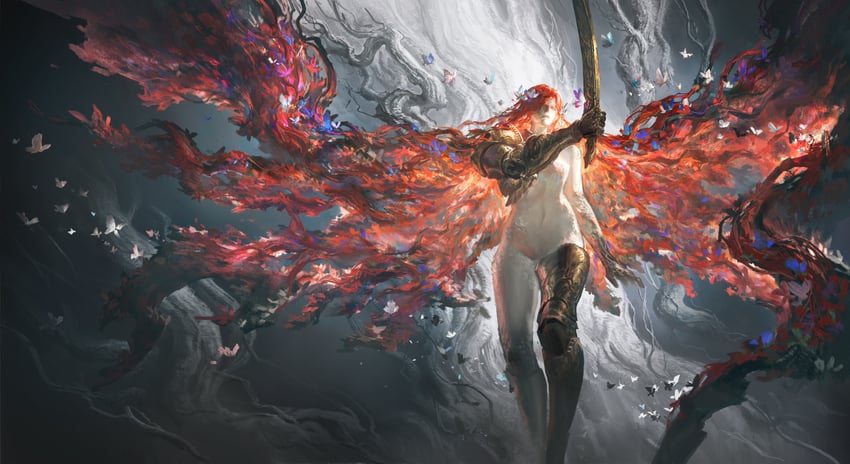 malenia blade of miquella and malenia goddess of rot (elden ring) drawn by leo-dont-want-to-be-a-painter