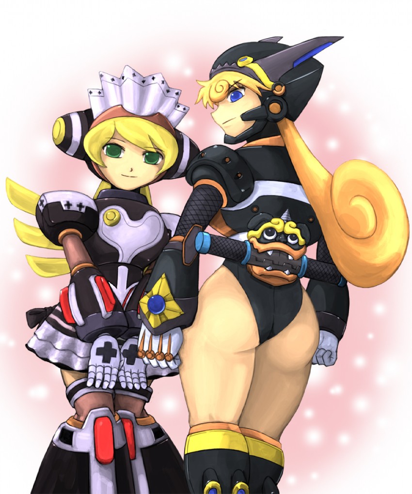 marino and cinnamon (mega man and 2 more) drawn by tks_(ebox)