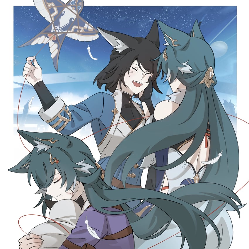 yukong and qingni (honkai and 1 more) drawn by sc2_22