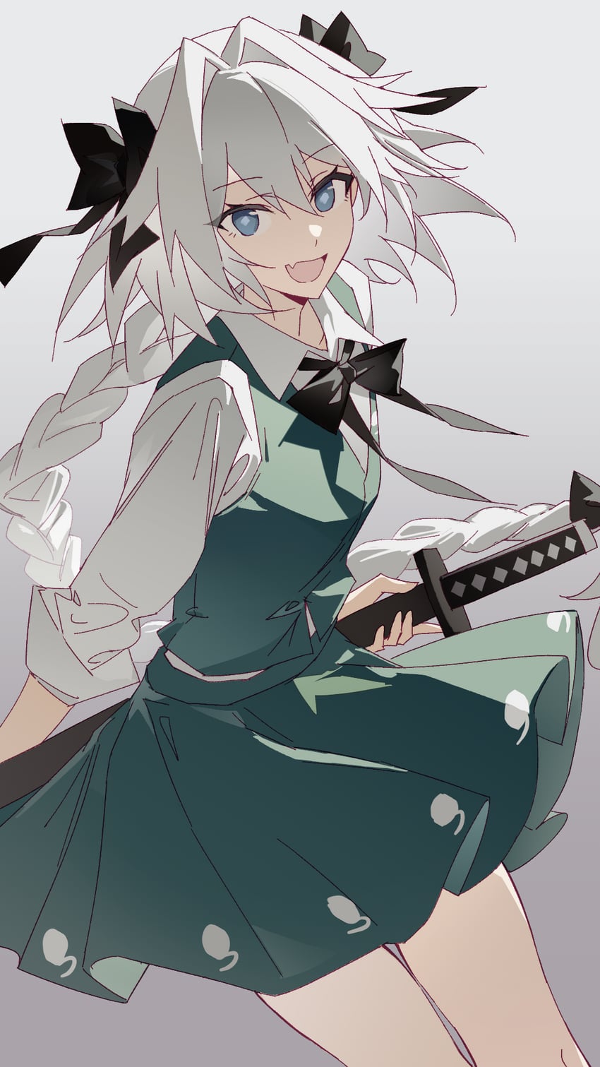 konpaku youmu and astolfo (touhou and 2 more) drawn by wuliwuli909
