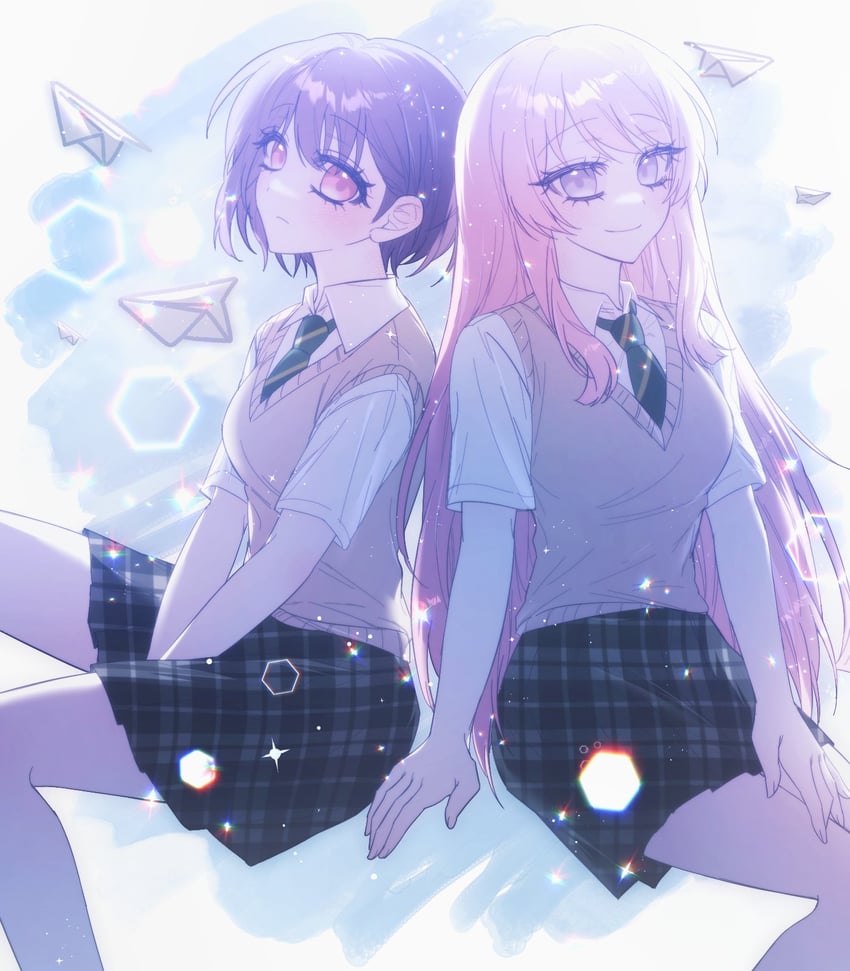 chihaya anon and takamatsu tomori (bang dream! and 1 more) drawn by jung99_813