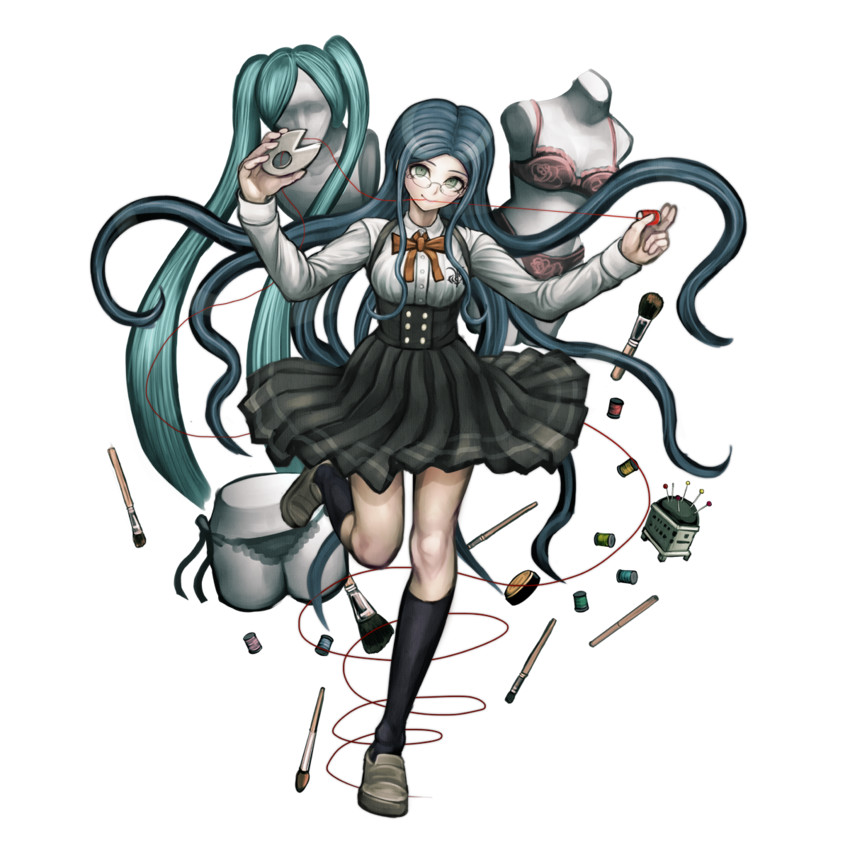 shirogane tsumugi (danganronpa and 1 more) drawn by komatsuzaki_rui
