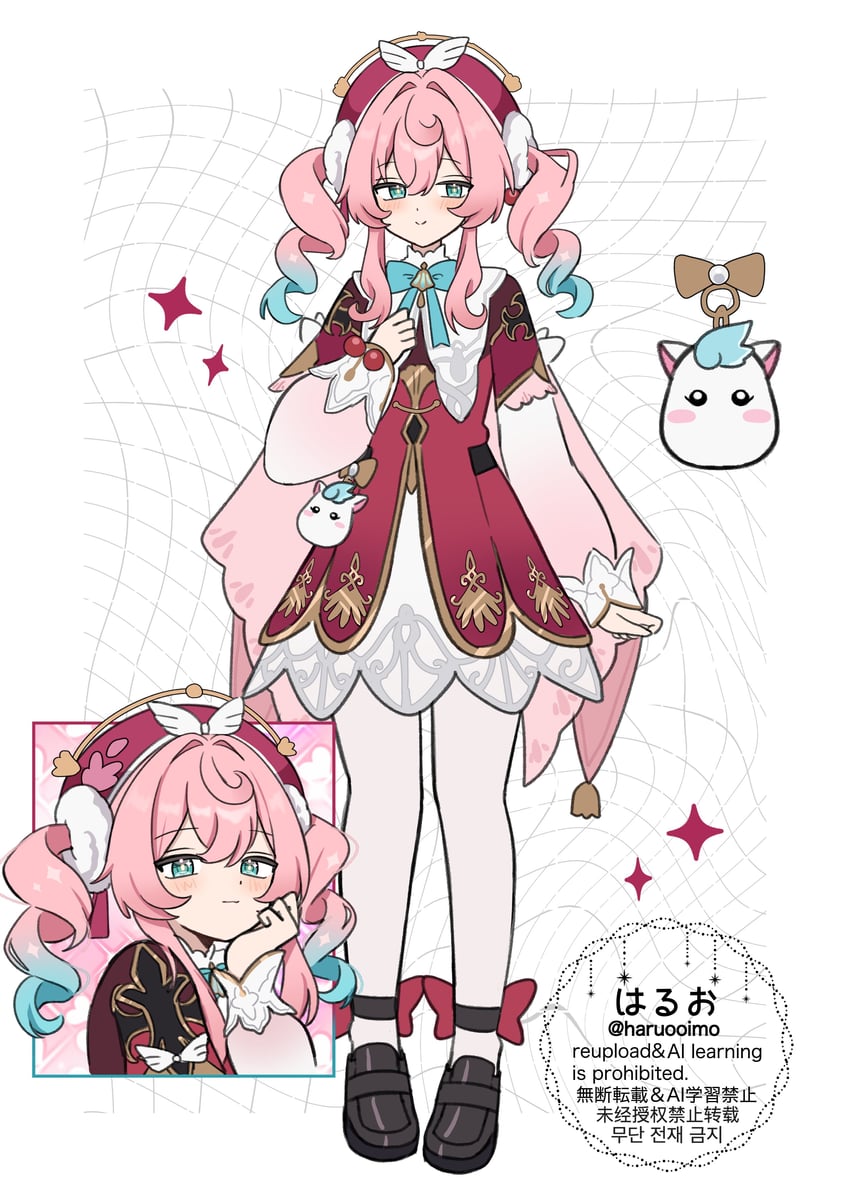 hyacine (honkai and 1 more) drawn by haruo_(haruooimo)