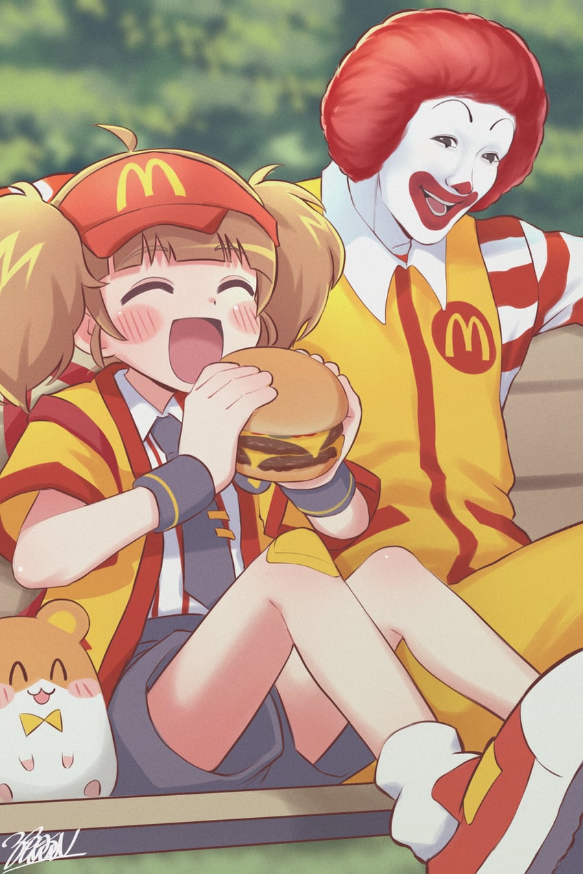 imadake dabuchi tabemi and ronald mcdonald (mcdonald's) drawn by namioka_nishihito