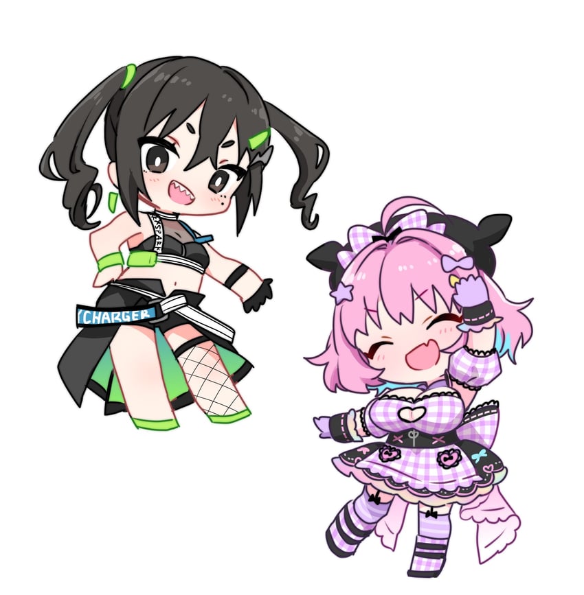 yumemi riamu and sunazuka akira (idolmaster and 2 more) drawn by sukoyaka_(100hituzi)
