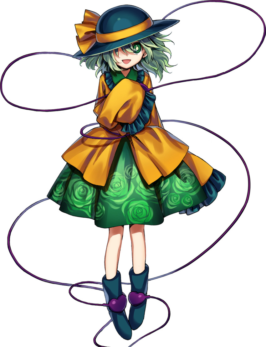 komeiji koishi (touhou and 1 more) drawn by harukawa_moe