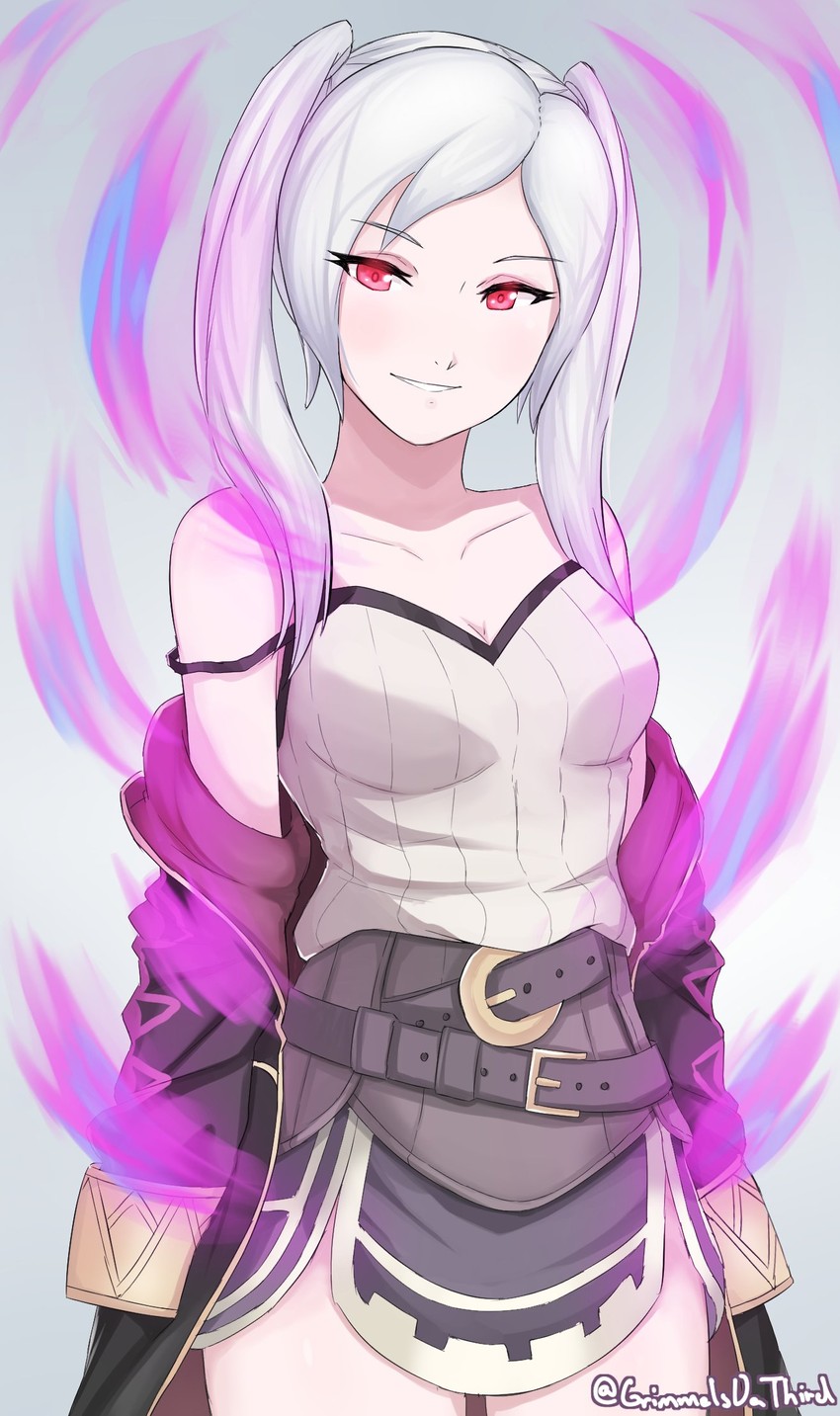 female robin (fire emblem and 2 more) drawn by grimmelsdathird