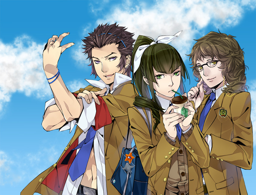 decarabia, flynn, walter, and jonathan (shin megami tensei and 1 more) drawn by white-light