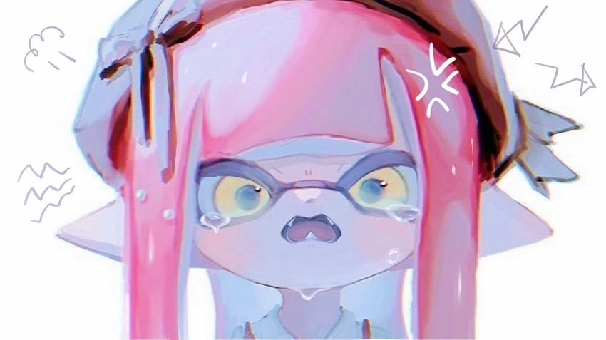 inkling player character and inkling girl (splatoon) drawn by montaro_810