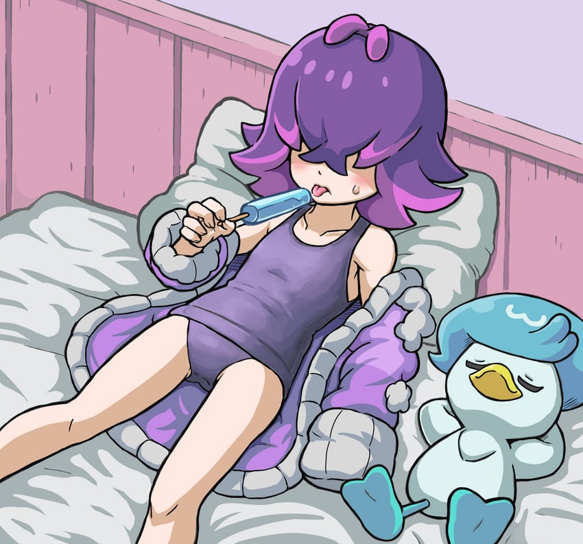quaxly and dot (pokemon and 1 more) drawn by takamame
