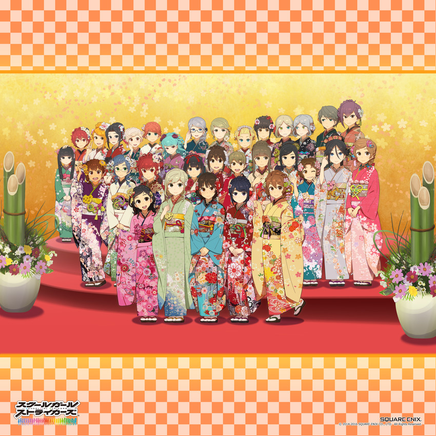 yaginuma io, kyoubashi amane, sumihara satoka, ibuki imina, rinoda mano, and 26 more (school girl strikers) drawn by kobayashi_gen