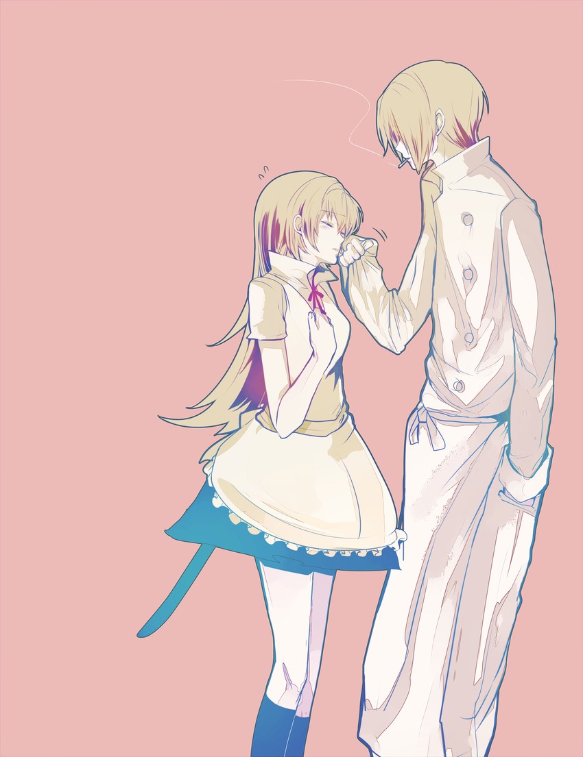 todoroki yachiyo and satou jun (working!!) drawn by sio_azuki