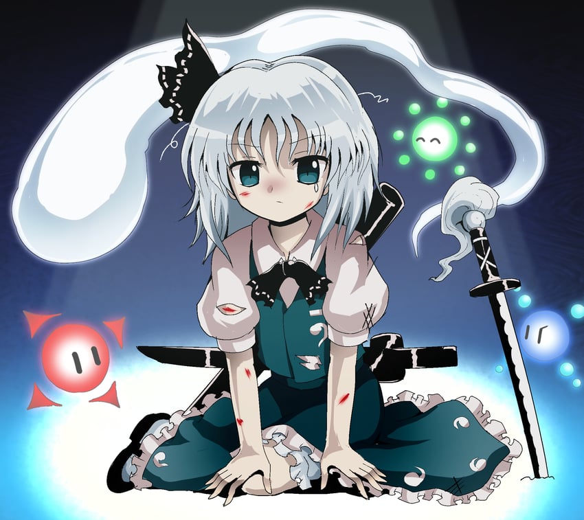 konpaku youmu (touhou and 1 more) drawn by kazakome