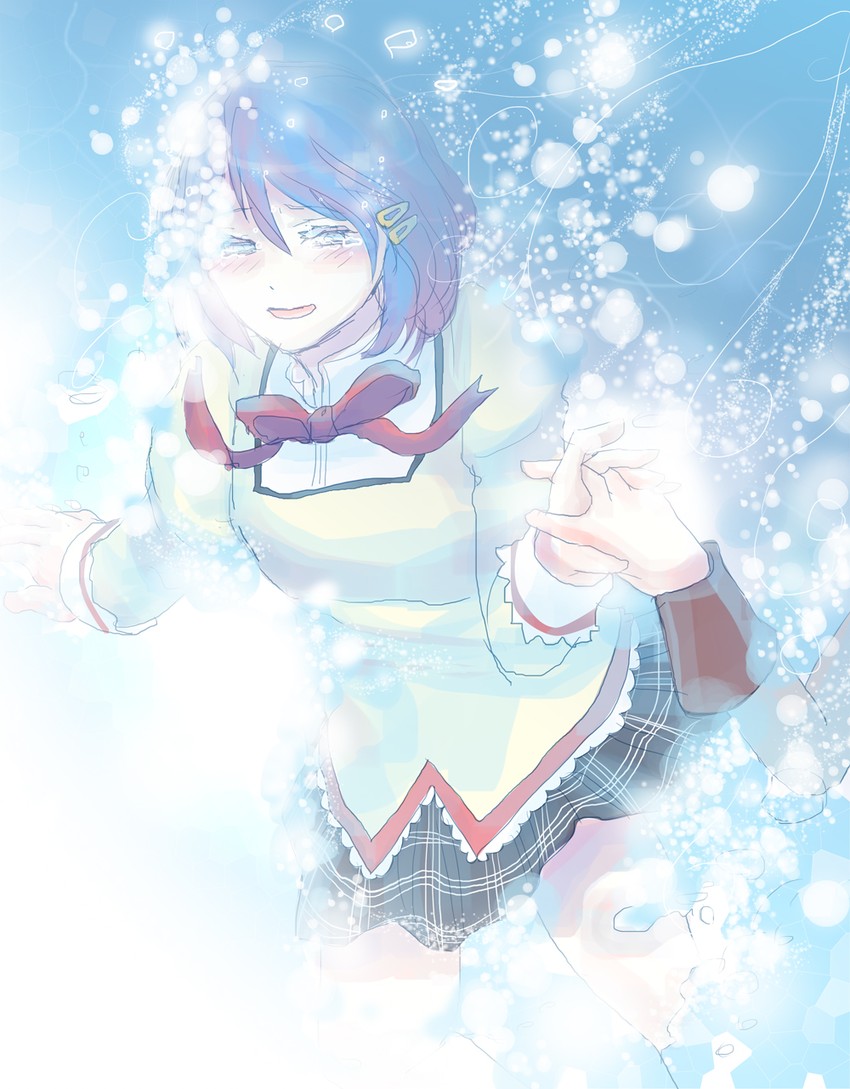 miki sayaka and sakura kyoko (mahou shoujo madoka magica) drawn by sakiayase