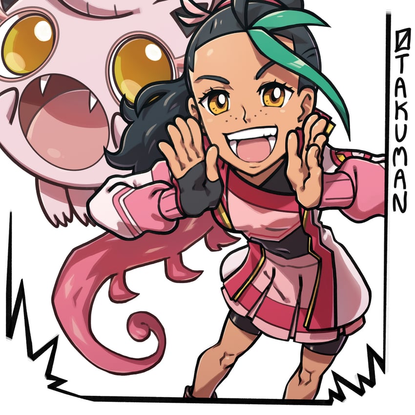 nemona and scream tail (pokemon and 1 more) drawn by otakuman