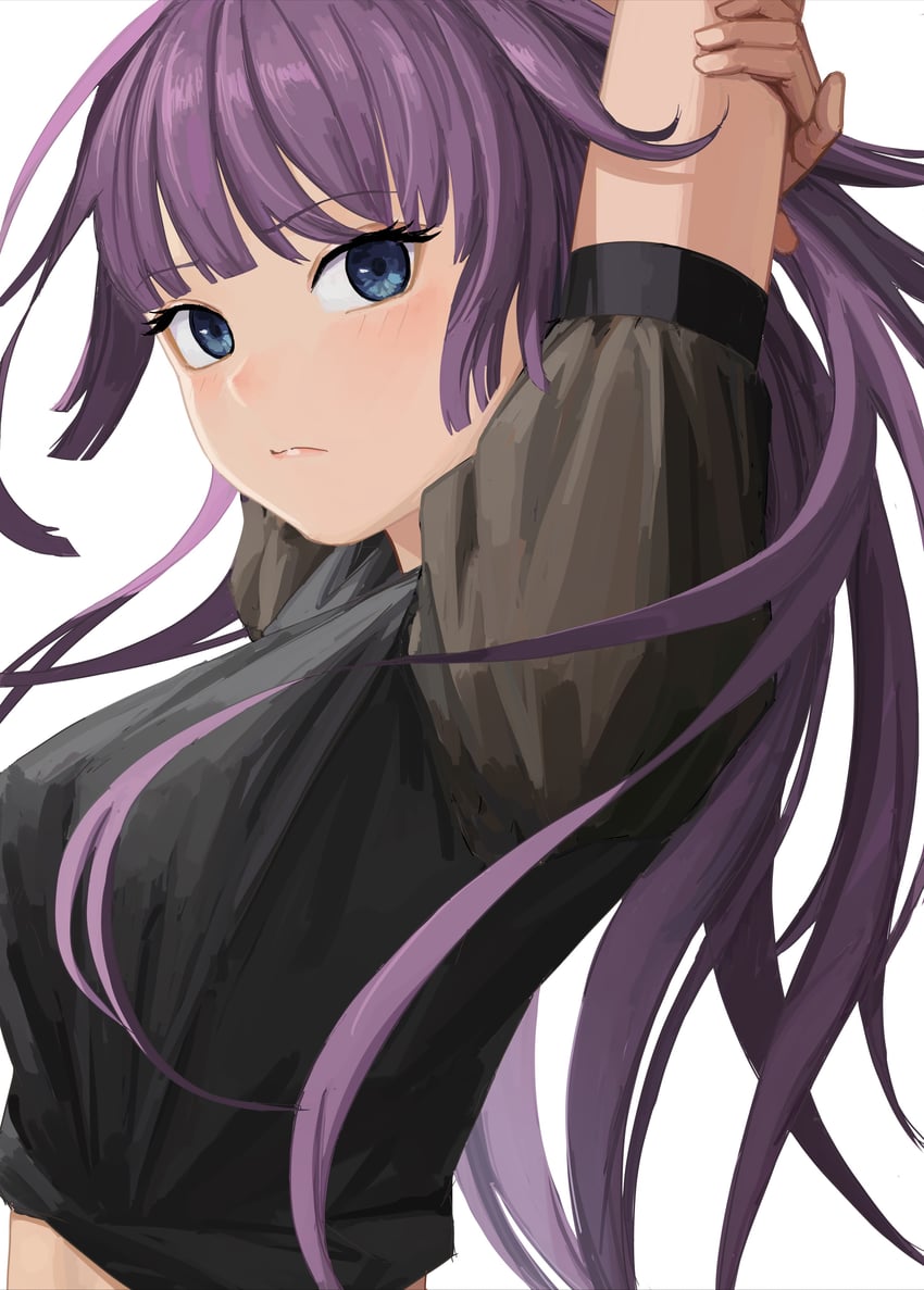 senjougahara hitagi (monogatari and 1 more) drawn by nemo_ringo