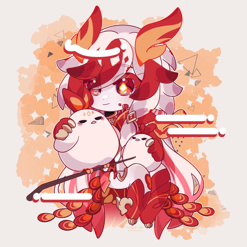 fu hua and jingwei (honkai and 1 more) drawn by myokko190714