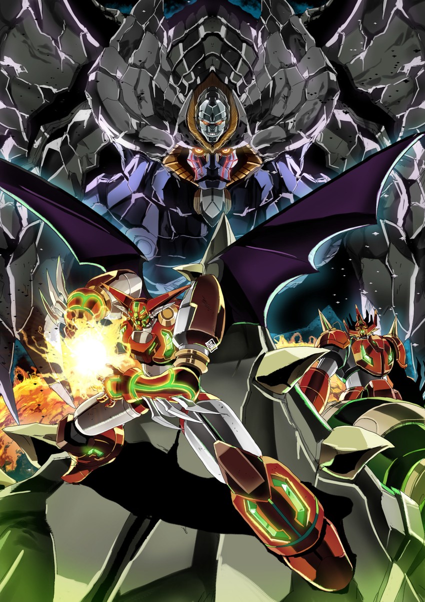 shin getter-1, shin dragon, stinger, and cowen (getter robo and 1 more) drawn by garimpeiro