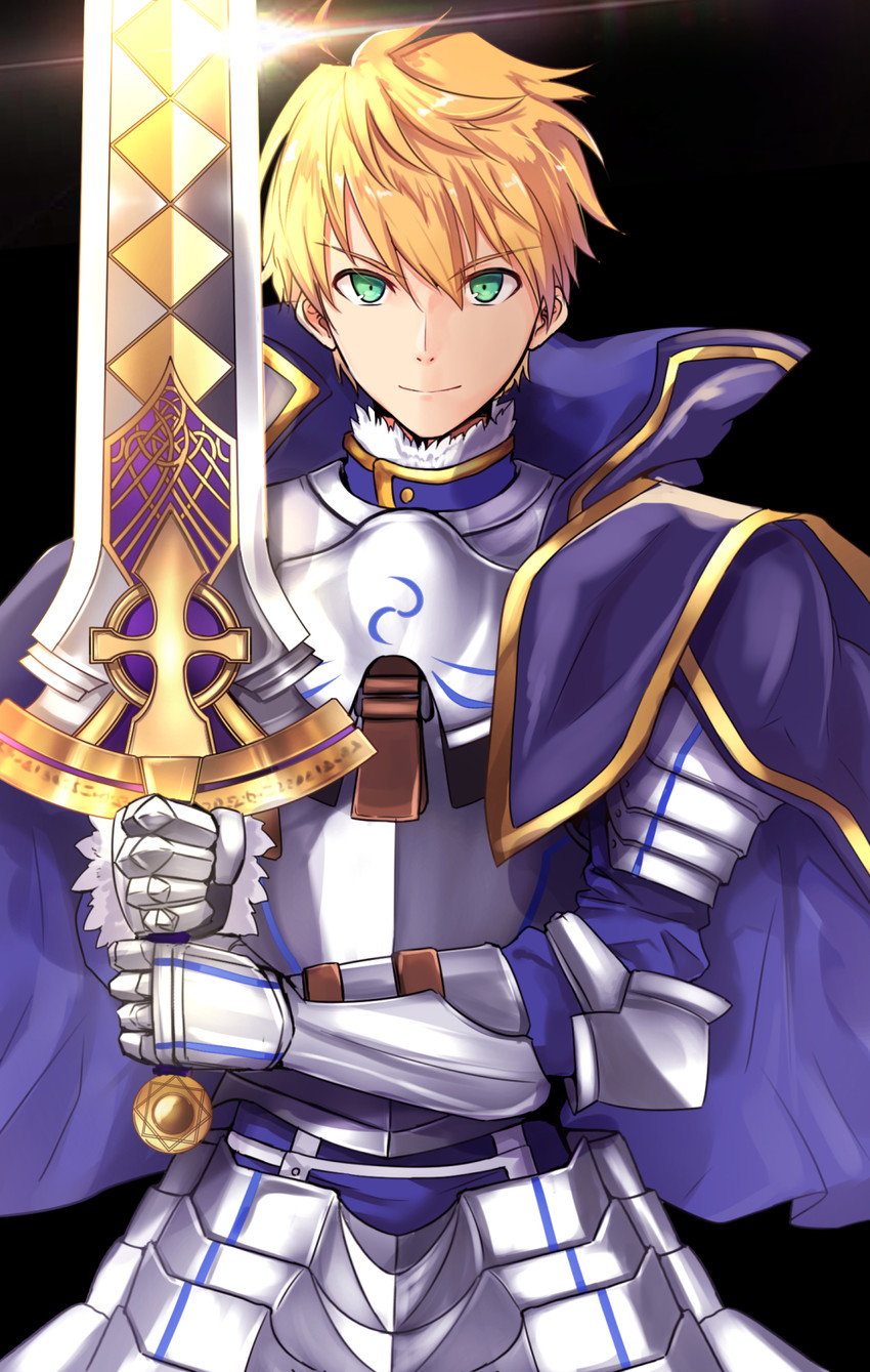arthur pendragon (fate and 2 more) drawn by untue