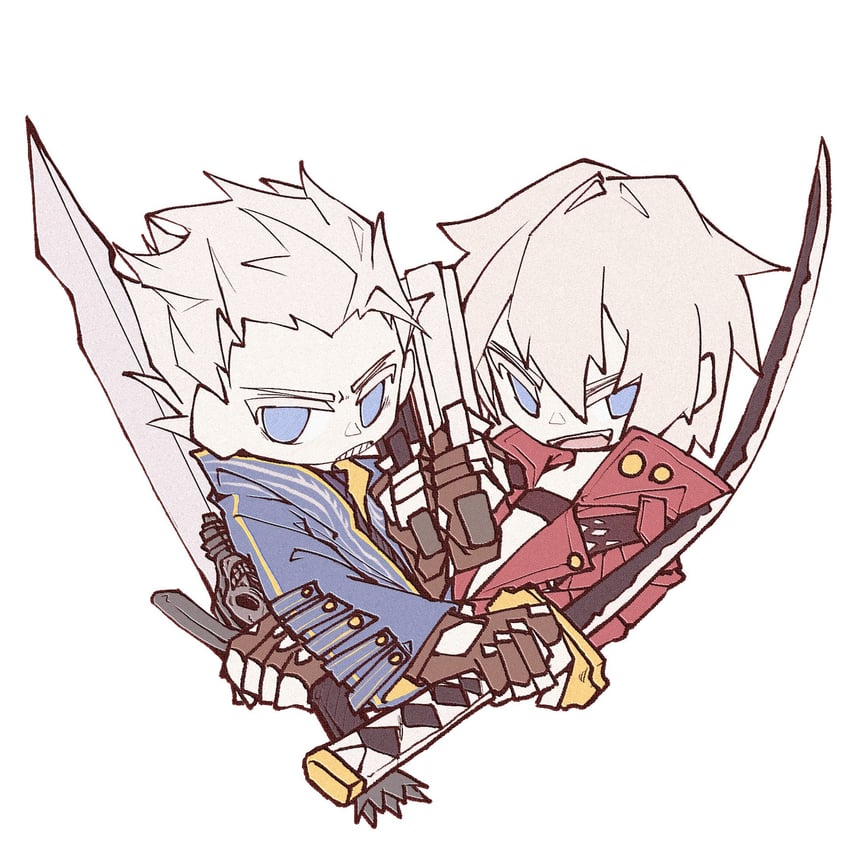 dante and vergil (devil may cry and 1 more) drawn by muzhi_no
