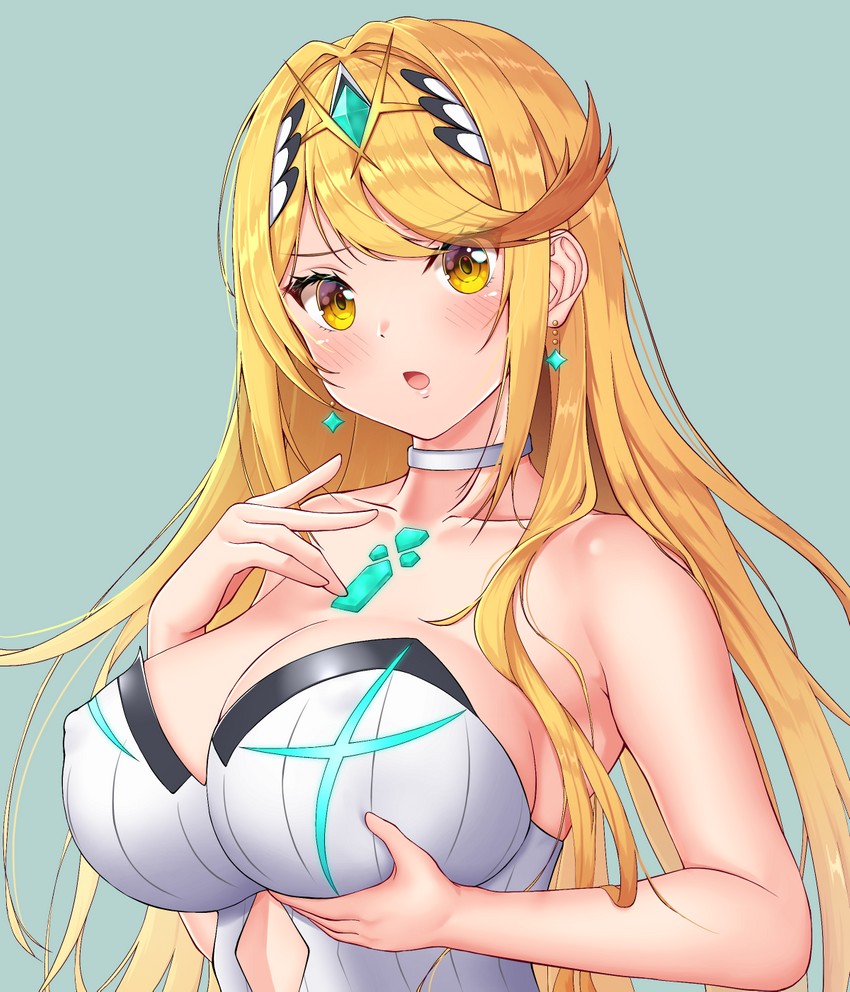 mythra (xenoblade chronicles and 1 more) drawn by nemunemu_semi