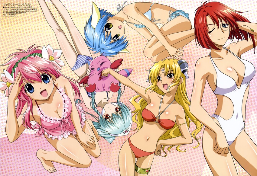 milfeulle sakuraba, mint blancmanche, ranpha franboise, forte stollen, and vanilla h (megami magazine and 1 more) drawn by fujita_mariko