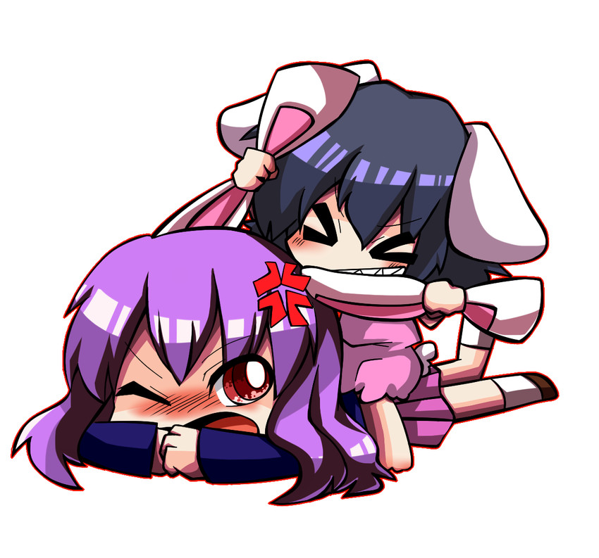 reisen udongein inaba and inaba tewi (touhou) drawn by jiro-min