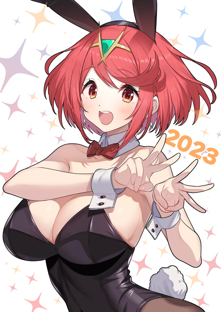 pyra (xenoblade chronicles and 1 more) drawn by green322