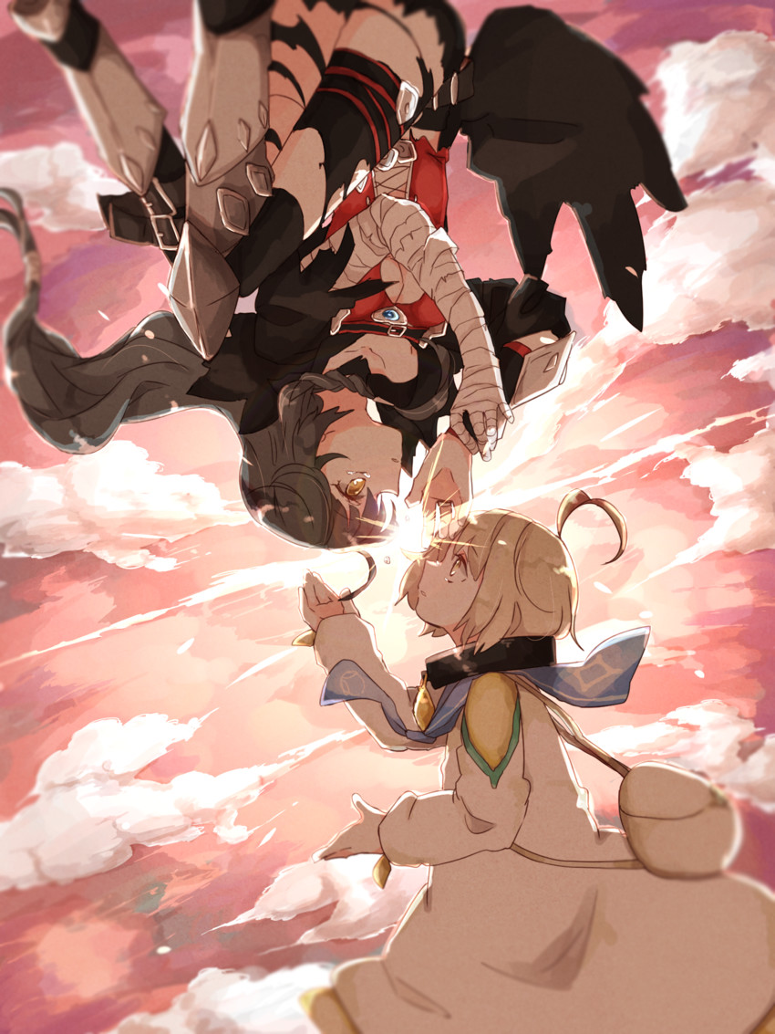 velvet crowe and laphicet (tales of and 1 more) drawn by youme_xz