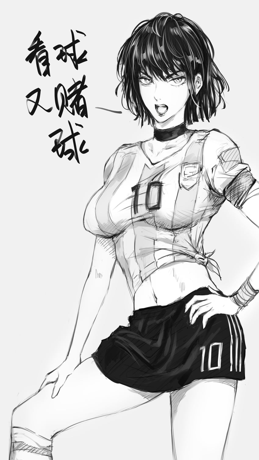 fubuki and lionel messi (original and 1 more) drawn by peiluona_dejumimi