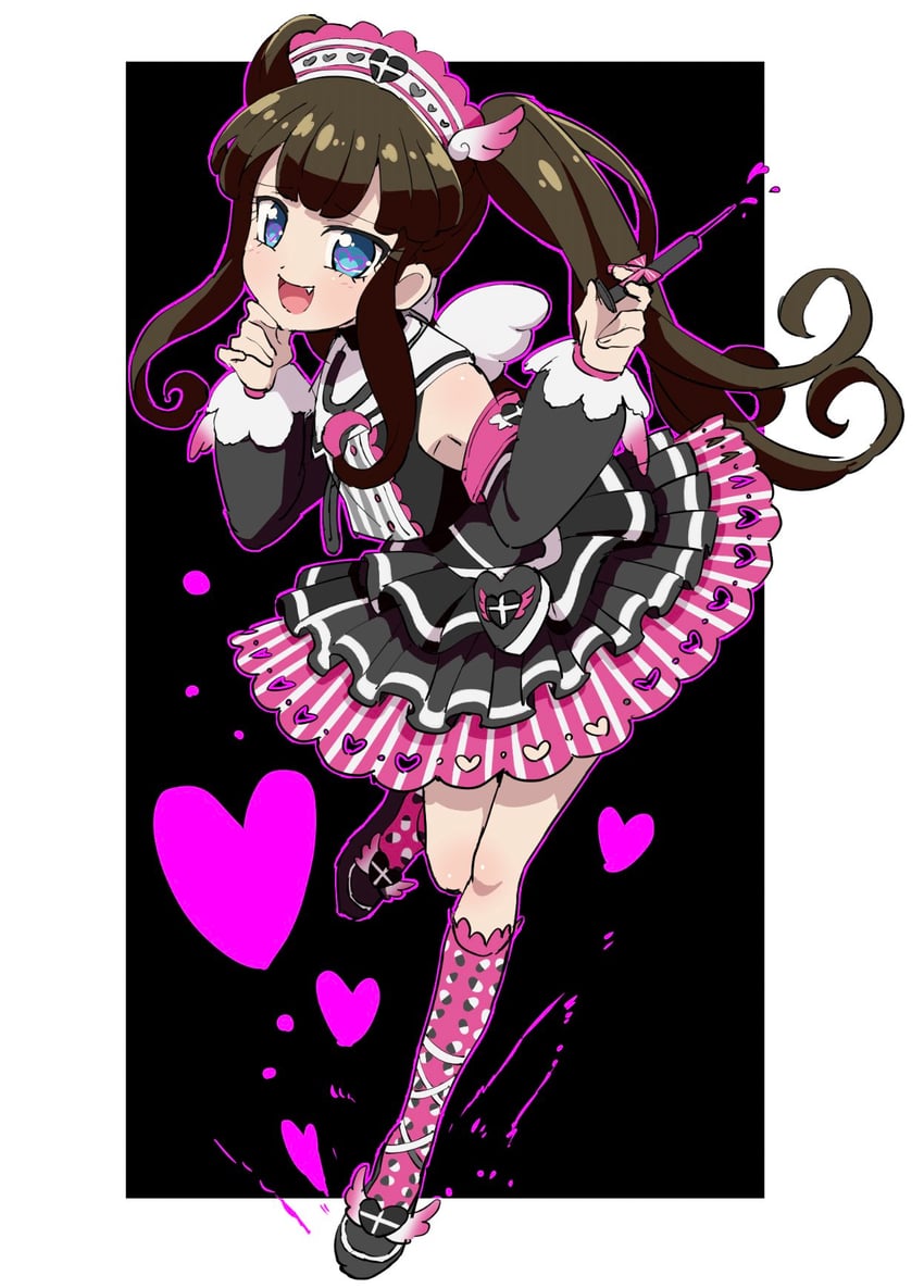 kurosu aroma (pretty series and 1 more) drawn by edamame_(buruburu)