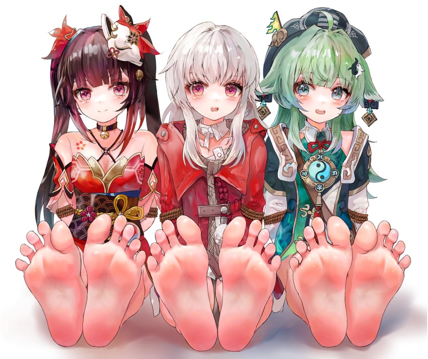 sparkle, huohuo, and clara (honkai and 1 more) drawn by buxue_luo_li_tang