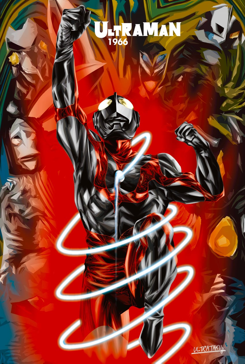 ultraman, zetton, mephilas seijin, baltan seijin, dada, and 3 more (ultra series and 1 more) drawn by ultrataku