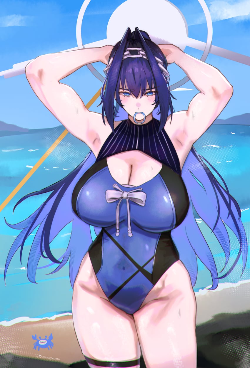 ouro kronii (hololive and 1 more) drawn by erasorpepero