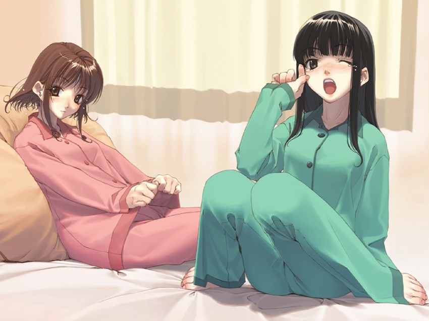 fuyukawa kokoro and suzukage hotori (remember11) drawn by hidari_(left_side)