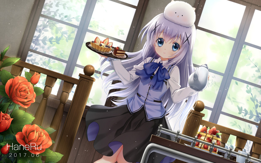 kafuu chino and tippy (gochuumon wa usagi desu ka?) drawn by haneru