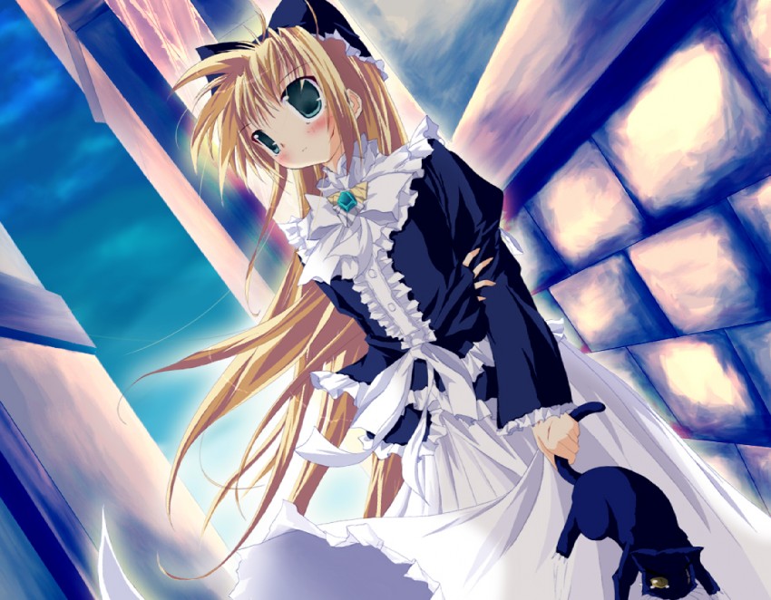 wreathlit noel (yoake mae yori ruri iro na) drawn by shippo_danshaku