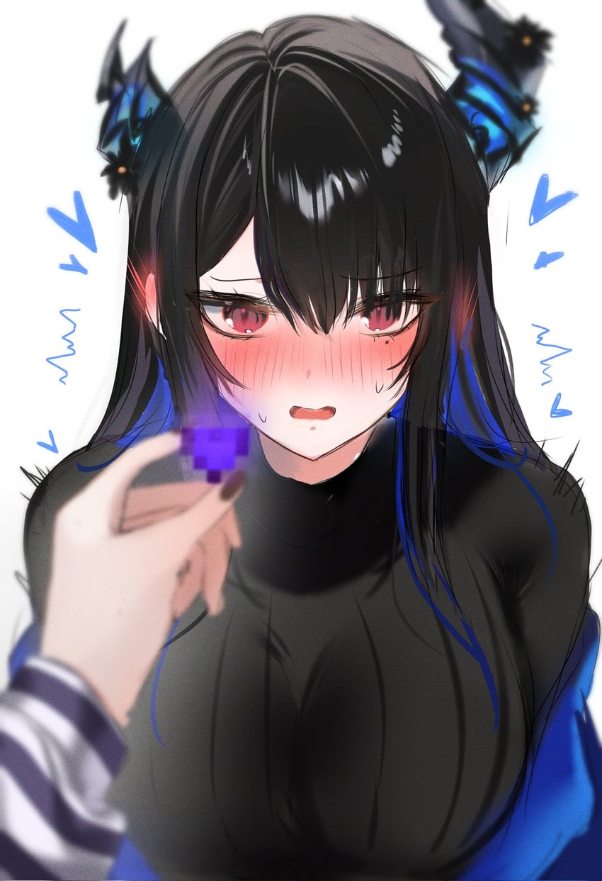 shiori novella and nerissa ravencroft (hololive and 1 more) drawn by maru_ccy