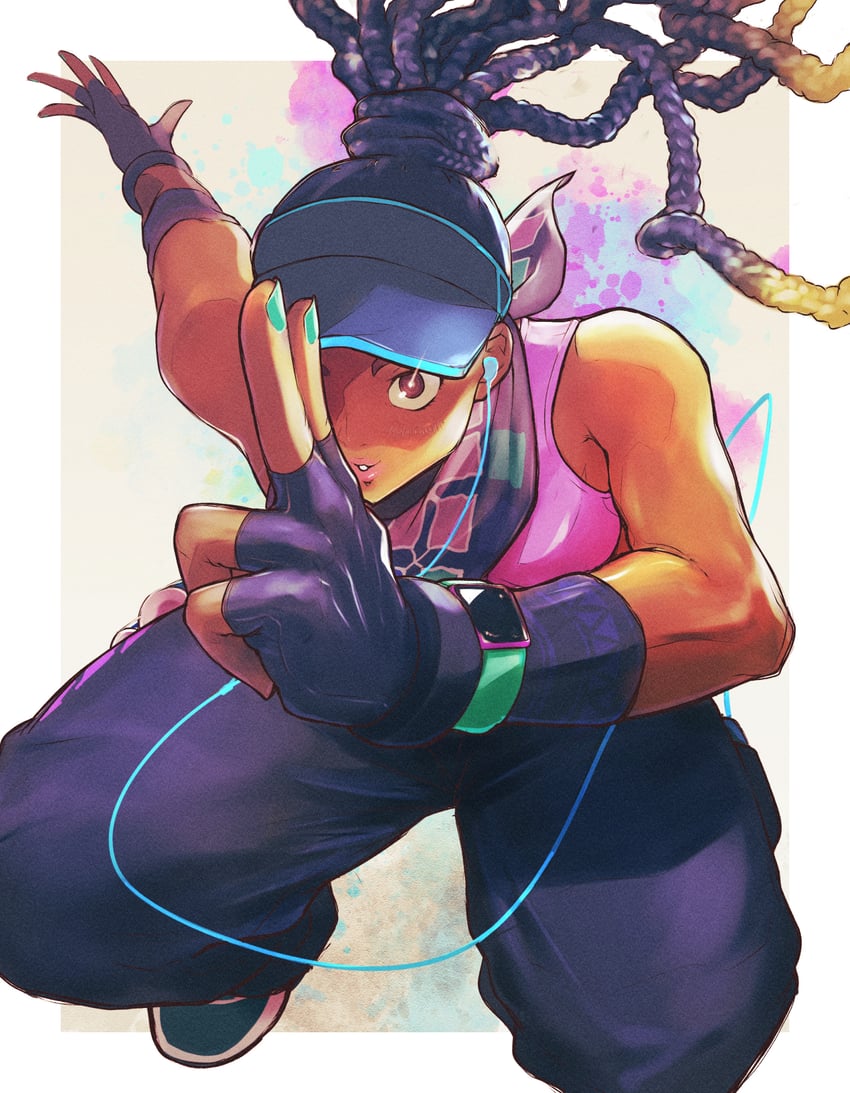 kimberly jackson (street fighter and 1 more) drawn by yuenibushi
