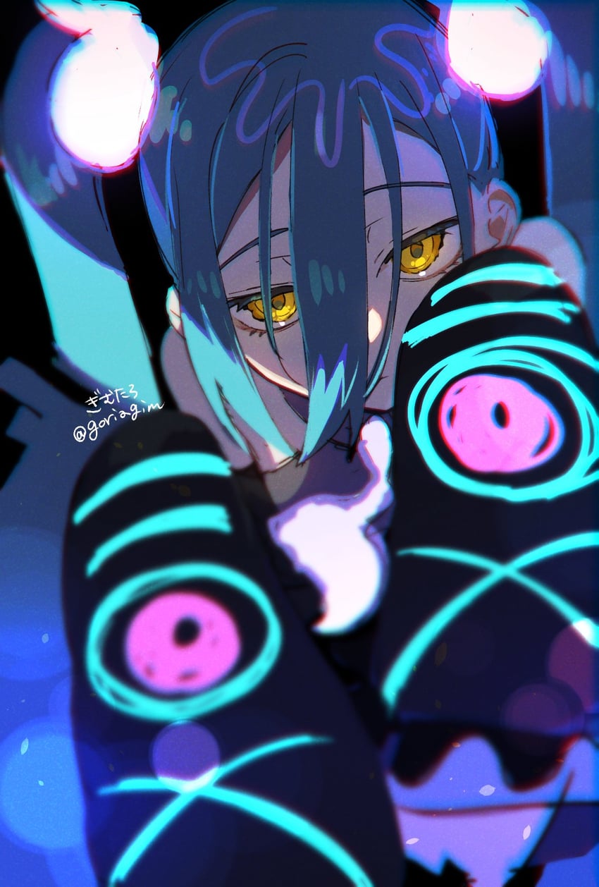 hatsune miku and ghost miku (pokemon and 2 more) drawn by gim_(gim-gim-3919)