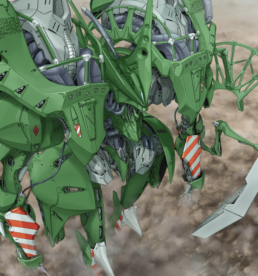 jagd mirage and jagd mirage green left (five star stories) drawn by tomo_(machinemess)